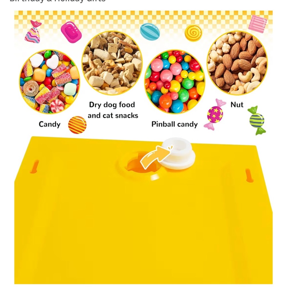 🍬Candy Frame Wall Mounted Candy Pet Treat Gumball Machine Dispenser Hanging Art - Picture 9 of 10
